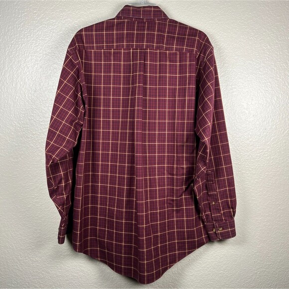 Brooks Brothers Casual Shirt Non-Iron Traditional Red Check Long-Slv Button-Down - Picture 3 of 13